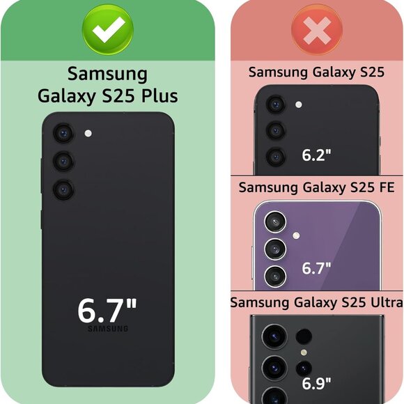 Samsung Galaxy S25 Plus Wallet case Zipper Credit Card Holder RFID Blocking New - Picture 5 of 14